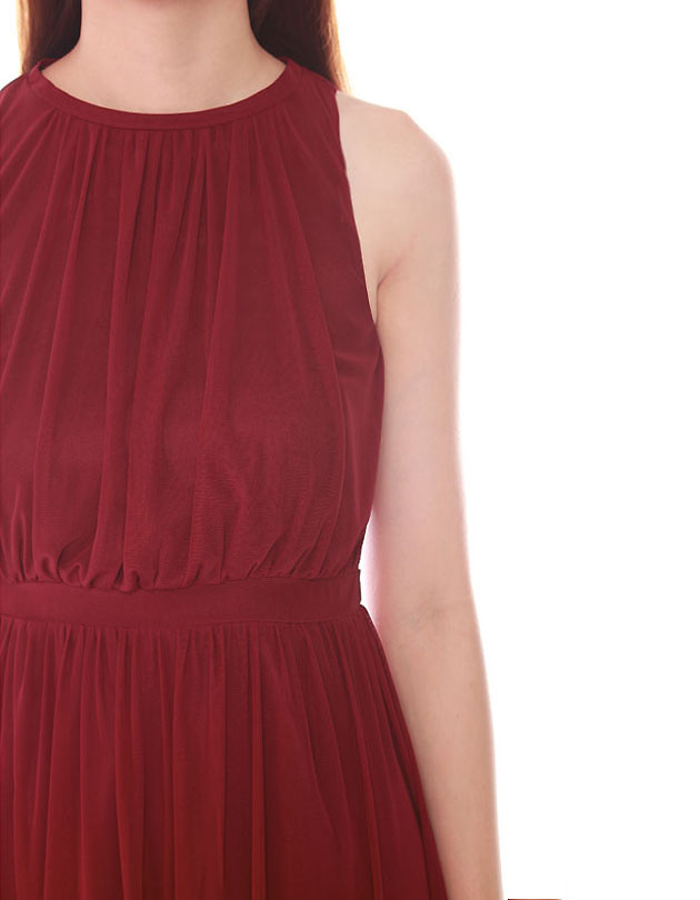 Paris Dress in Maroon